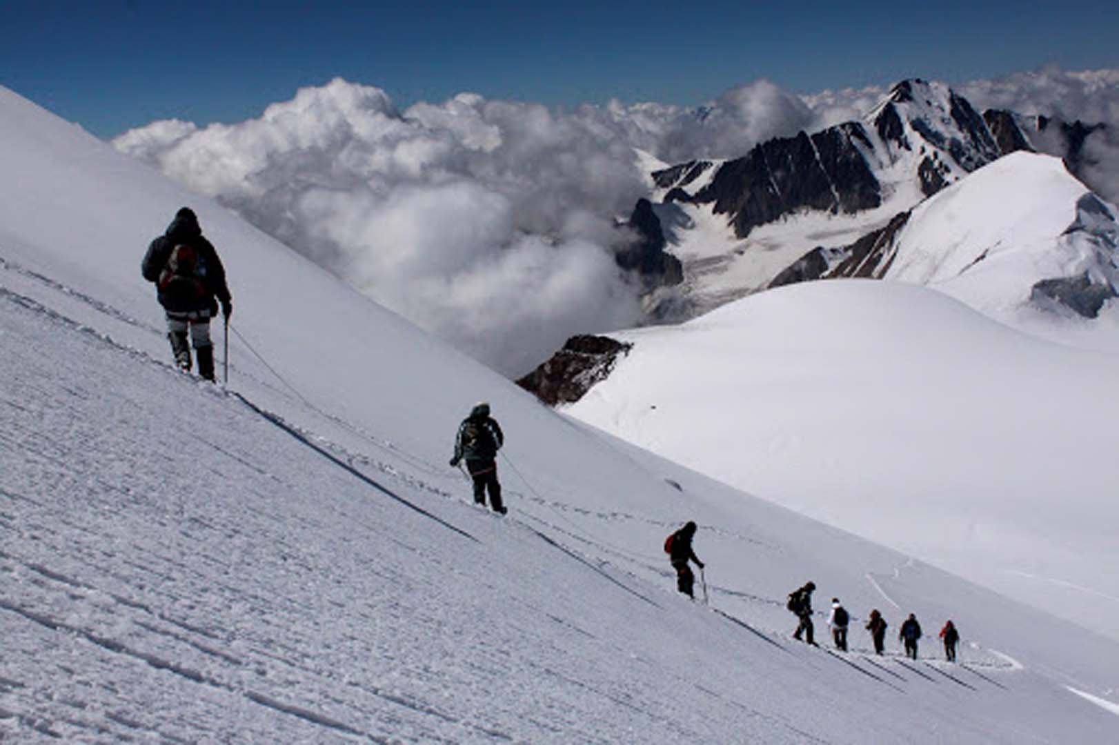 Georgie Kazbegi Climbing